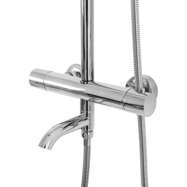 Coloana de dus cu termostat Lungo Crom