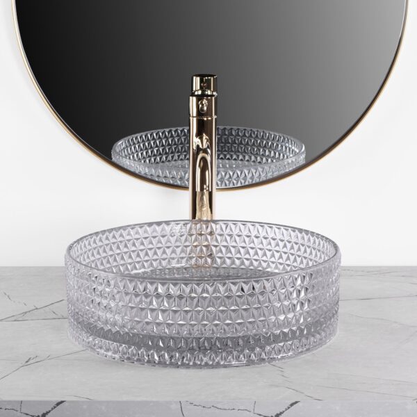 Lavoar pe blat Rea Cristal Light Grey