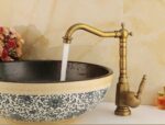 Baterie pentru lavoar Bona Old Gold inalta - imagine 6