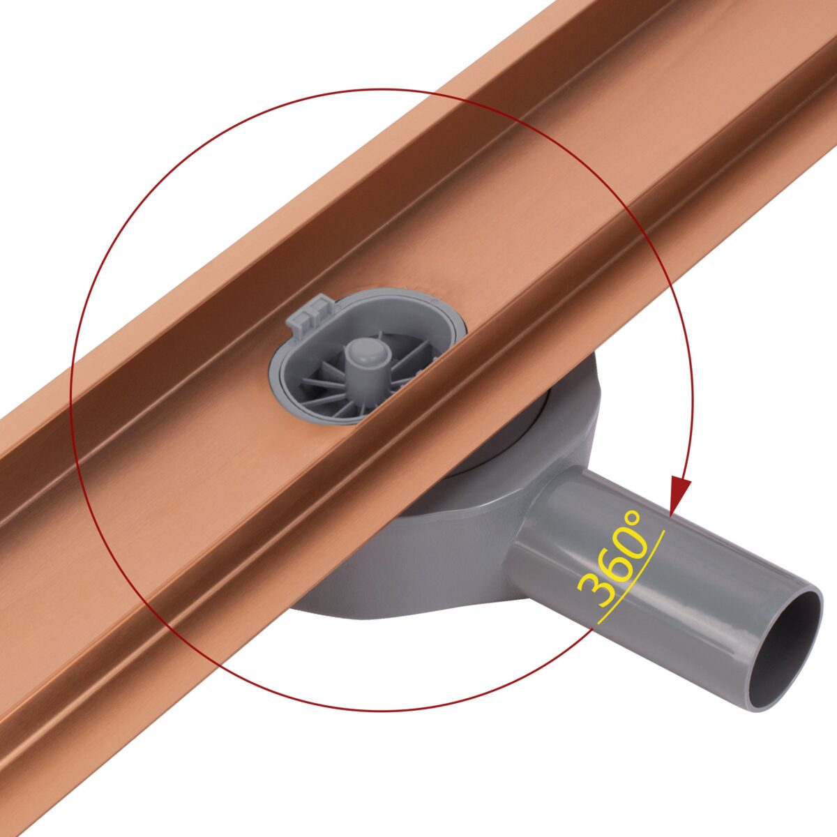 Rigola dus REA Neox pro Brushed l. Copper 100 - imagine 10