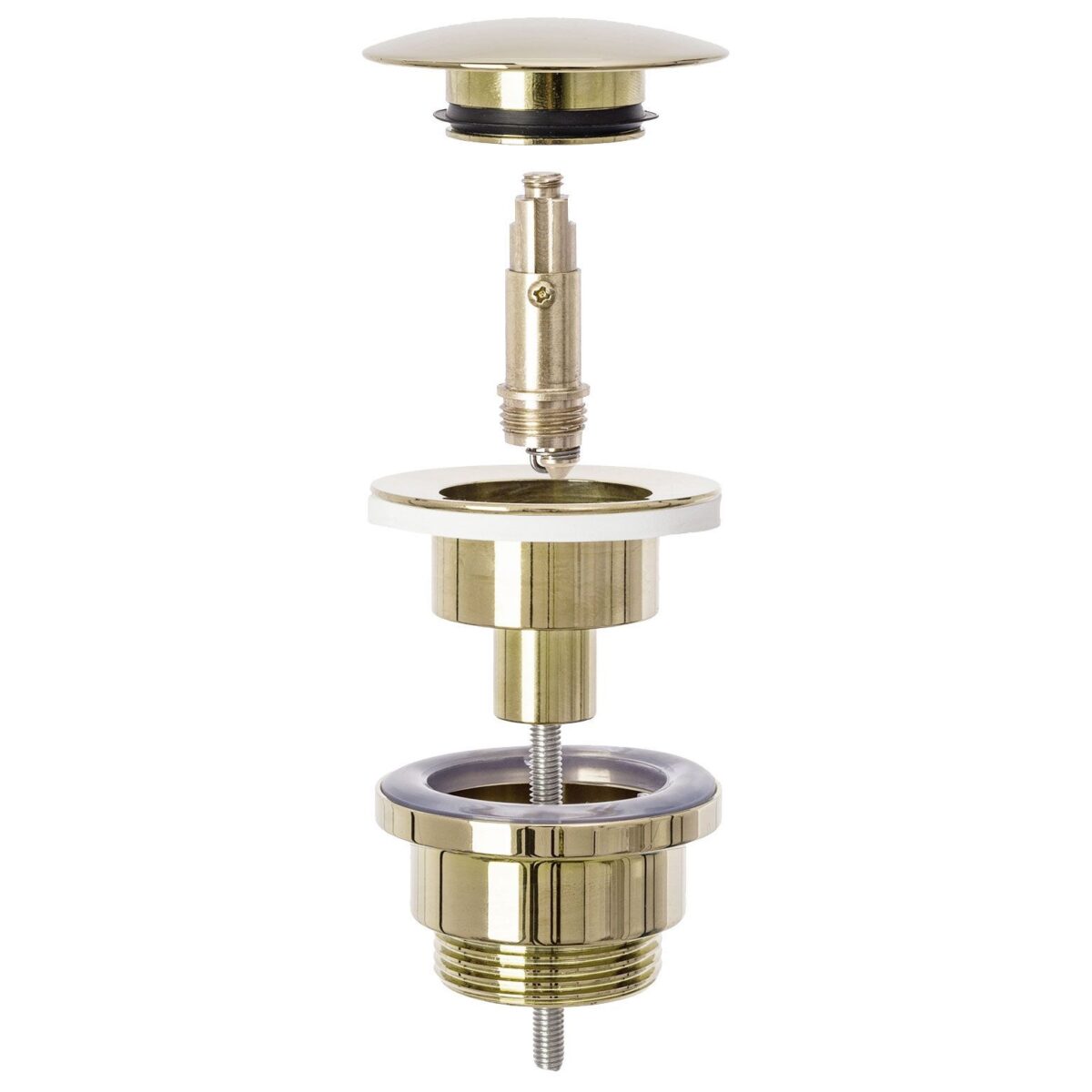 Set lavoar Linda Stone + baterie inalta Lungo gold + dop universal gold - imagine 6