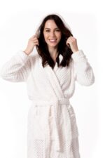 Halat de damă Halat de baie DIAMOND Ecru S/M - imagine 3