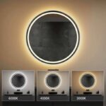 Oglindă LED 80cm MMJ BRUSH SILVER - imagine 4