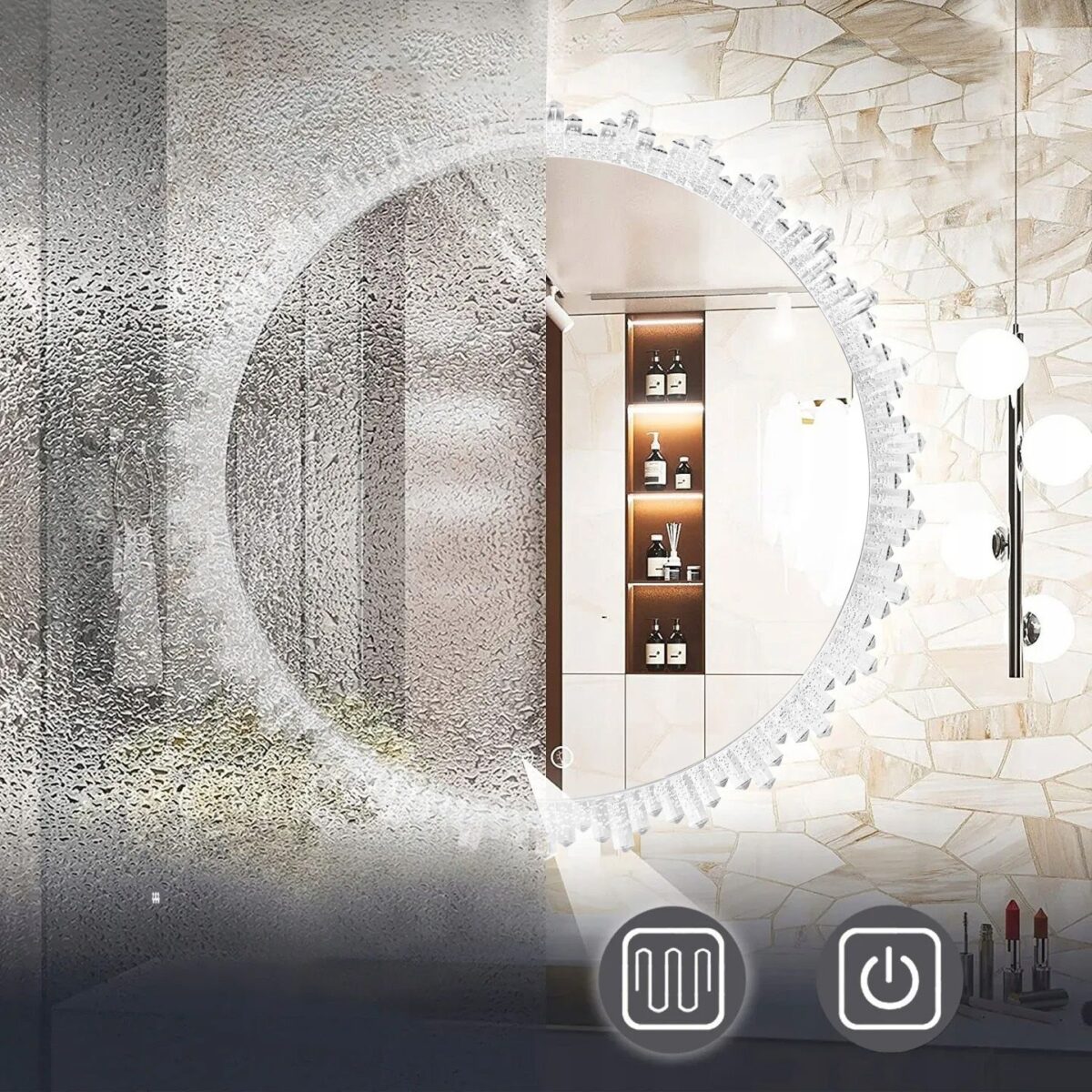 Oglindă LED 80cm X013 - imagine 4