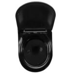 Vas WC suspendabil Carlo Mini Flat Gold/Black - imagine 3