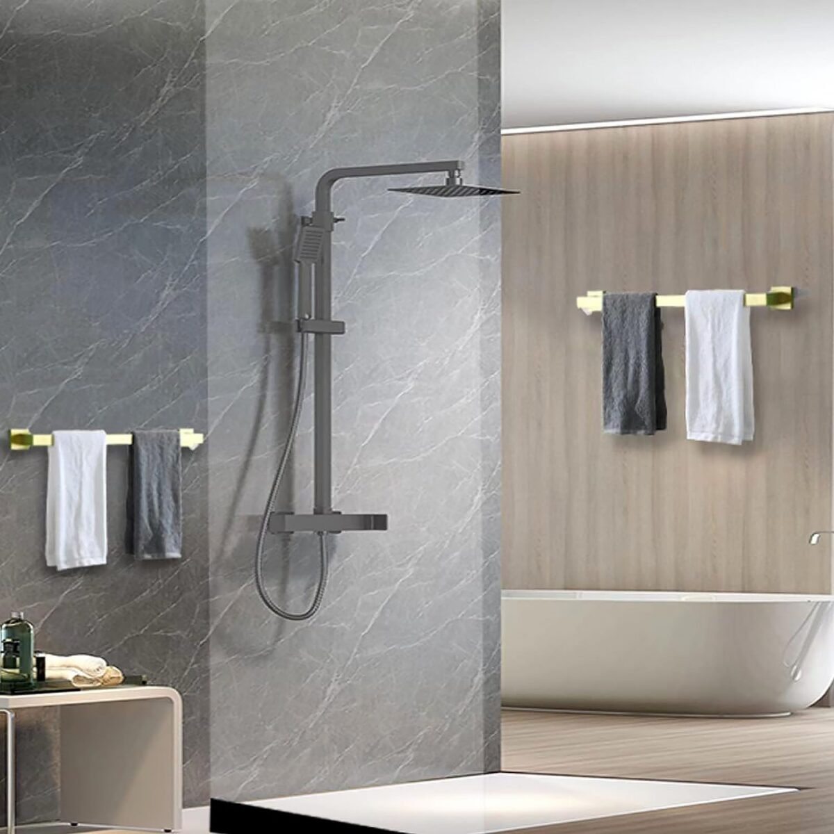 Cuier de baie GOLD 332917A - imagine 2