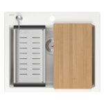 Chiuveta din granit KURT 110 WORKSTATION White - imagine 2