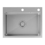 Chiuvetă inox LUKE 110 WORKSTATION BRUSH NICKEL - imagine 5