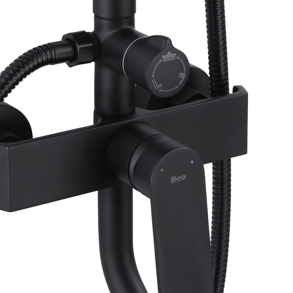 Coloana de dus REA HASS Negru - imagine 3