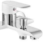 Baterie pentru cadă REA BLOOM White Chrome