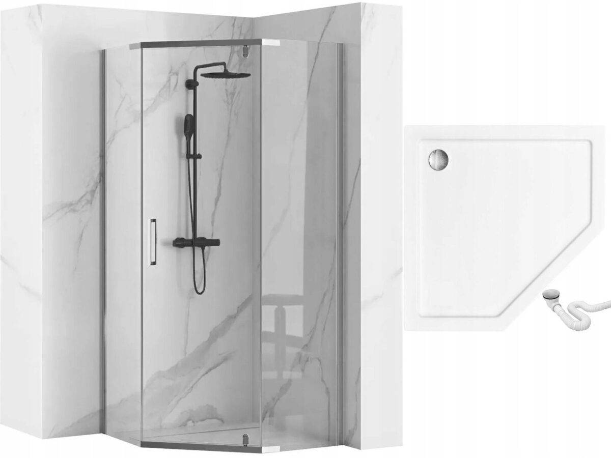 Cabina de dus AXIN Chrom 80x80 cm - imagine 5