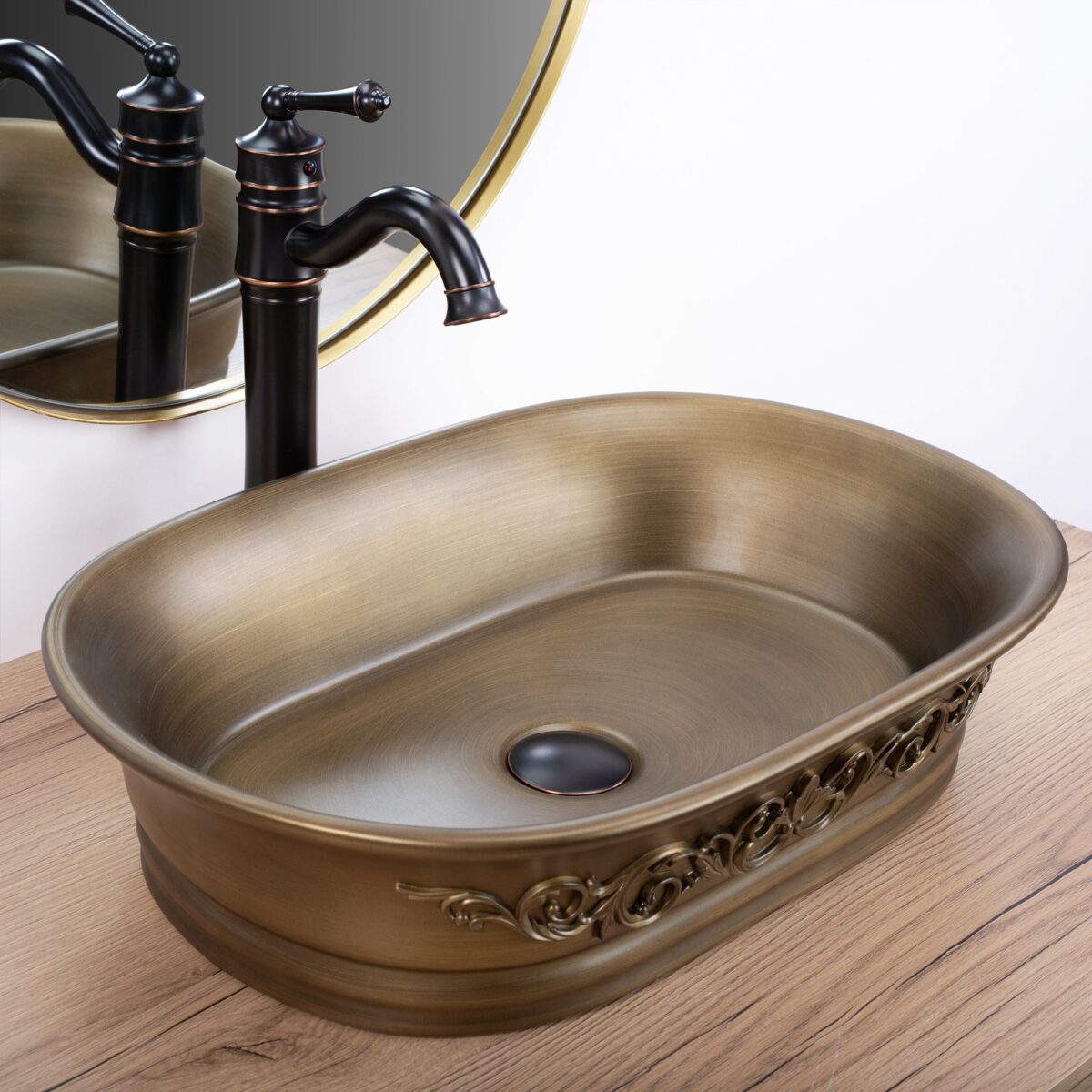 Lavoar pe blat REA WILMA RUSTIC - imagine 1