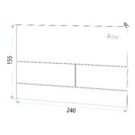 Clapeta pentru rezervor incastrat K011A-Q Rea T Black Glass - imagine 5
