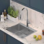 Chiuvetă inox RUSSEL 110 BRUSH NICKEL - imagine 2