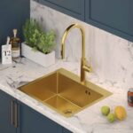 Chiuvetă inox RUSSEL 110 Gold - imagine 2