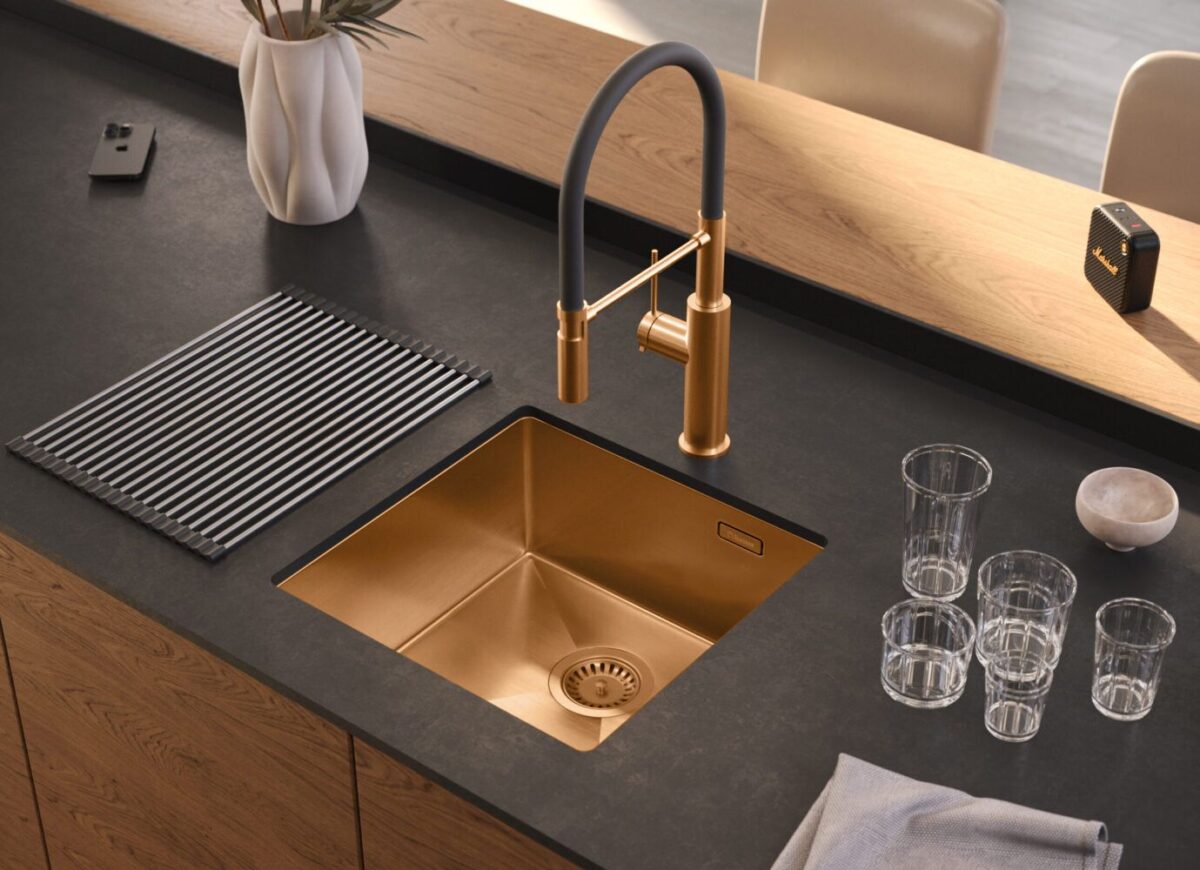 Chiuvetă inox ANTHONY 50 COPPER - imagine 2