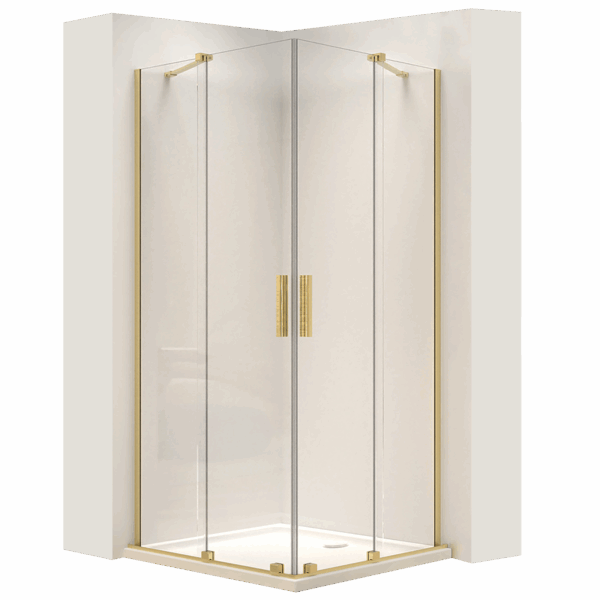 Cabina dus REA Montana Double Gold Brush 90x90