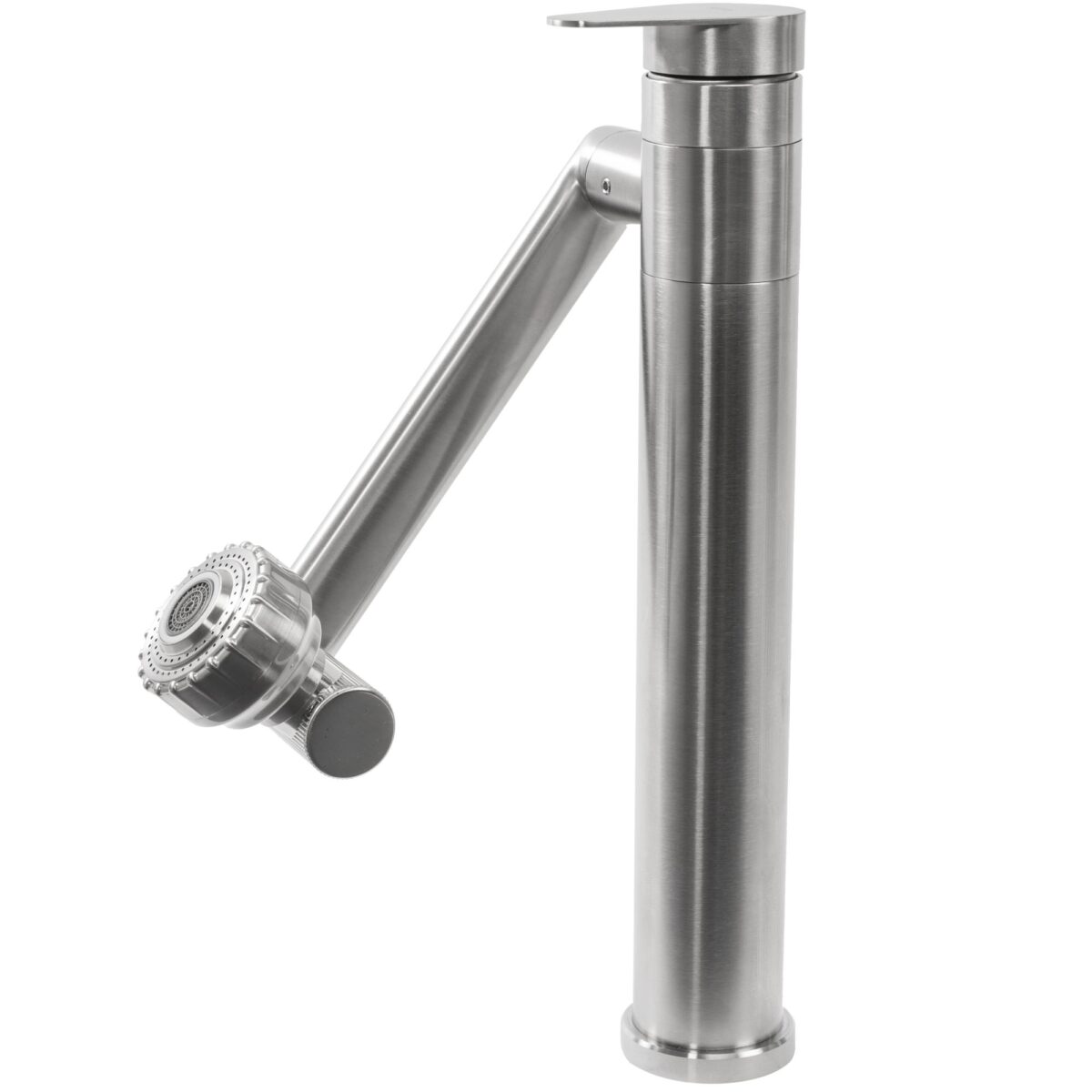 Baterie pentru baie Rea PACO Nickel Brush INOX High - imagine 6