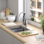 Chiuveta din granit KURT 110 WORKSTATION BEIGE - imagine 8
