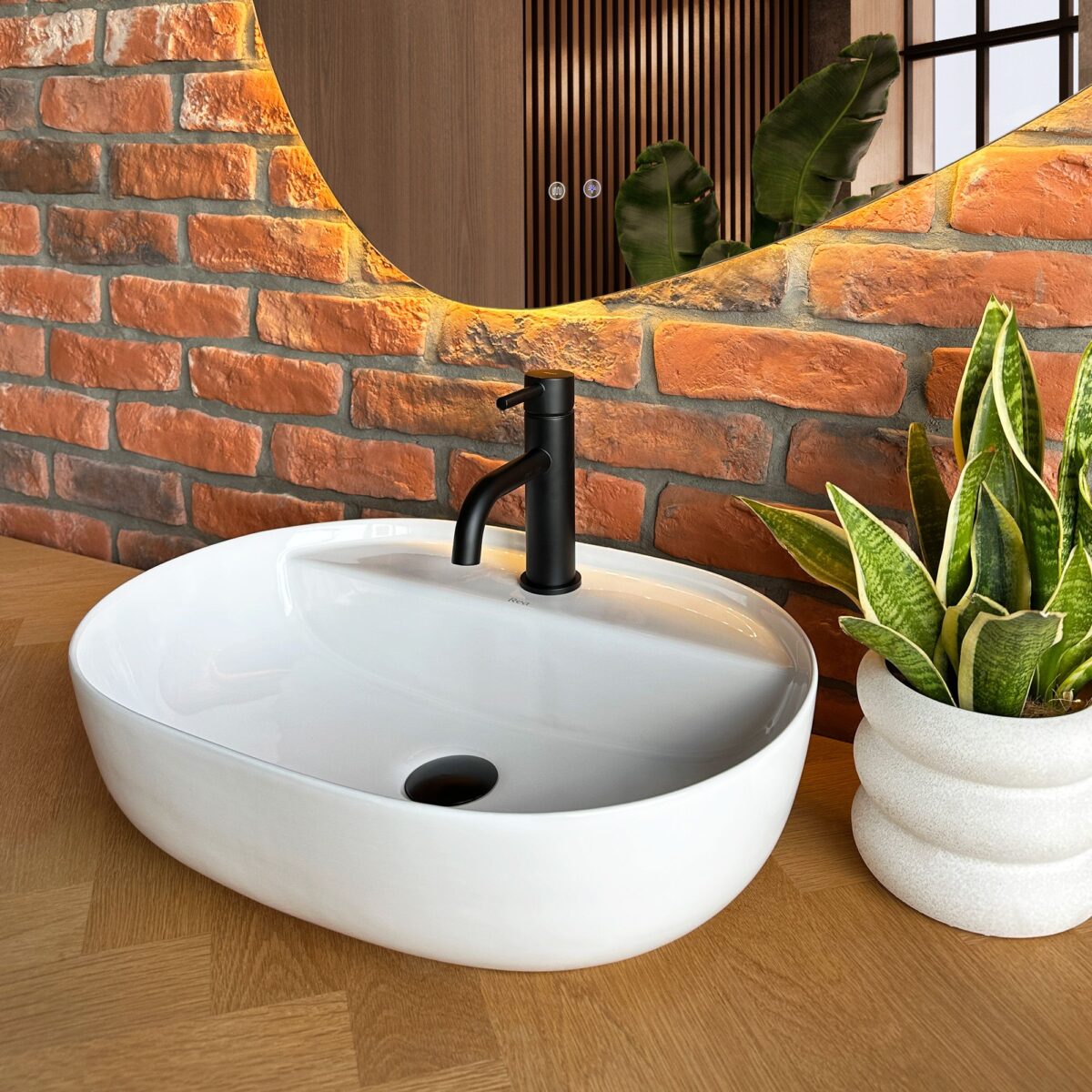 Lavoar pentru blat REA Aura 51 - imagine 2