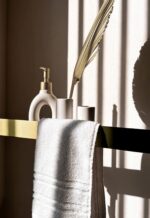 Raft pentru baie SF02 60cm gold brush - imagine 4