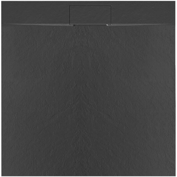 Cadita de dus Bazalt negru 90x90