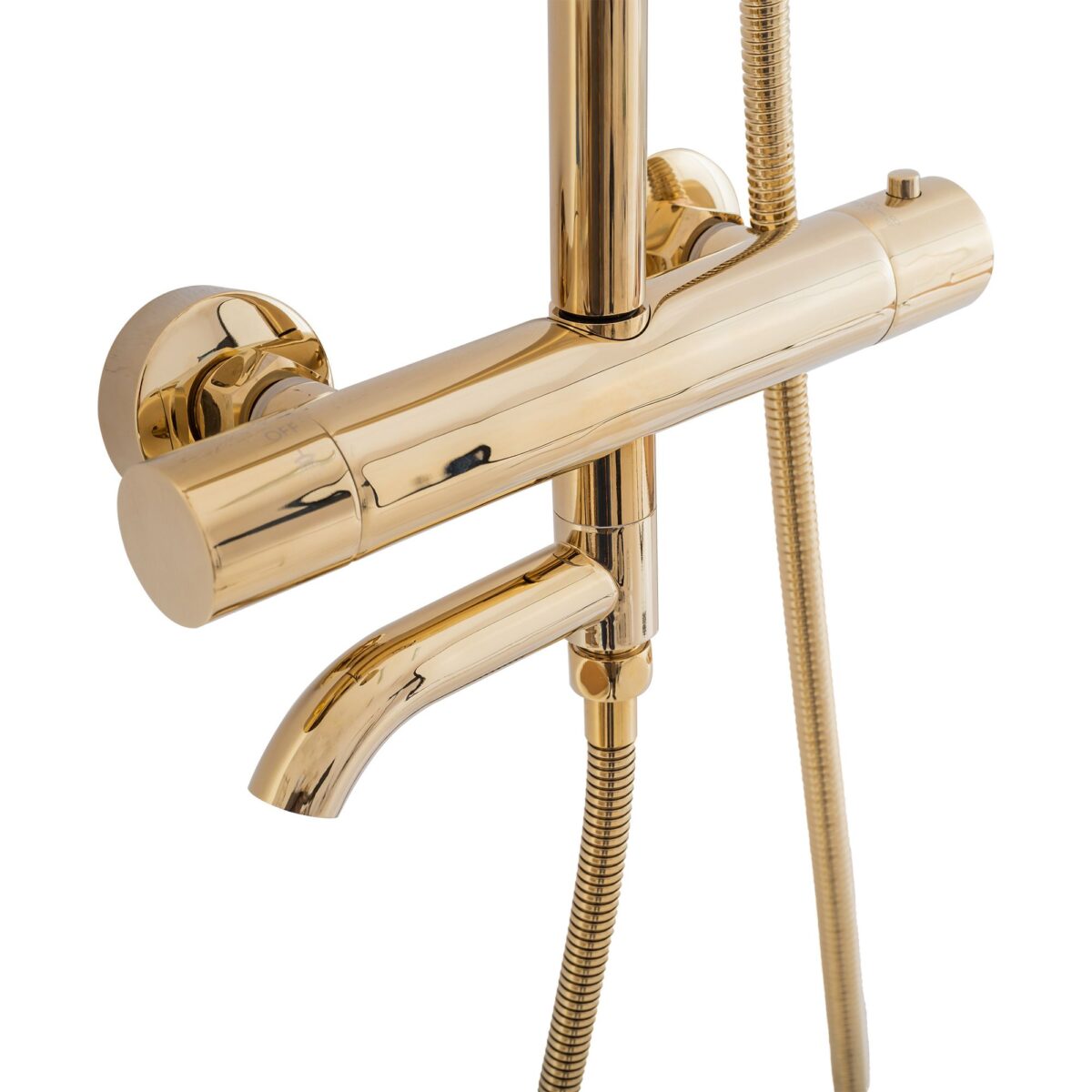 Set de dus cu termostat Lungo Gold Auriu - imagine 8