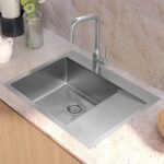 Chiuvetă inox RUSSEL 116  BRUSH NICKEL - imagine 4
