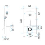 Cadru WC încastrat K011A-Q - imagine 8