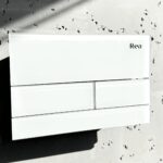 Clapeta pentru rezervor incastrat K011A-Q Rea T White Glass - imagine 2