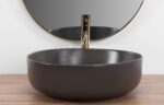 Lavoar pentru blat Rea Elma gri cald Mat - imagine 2