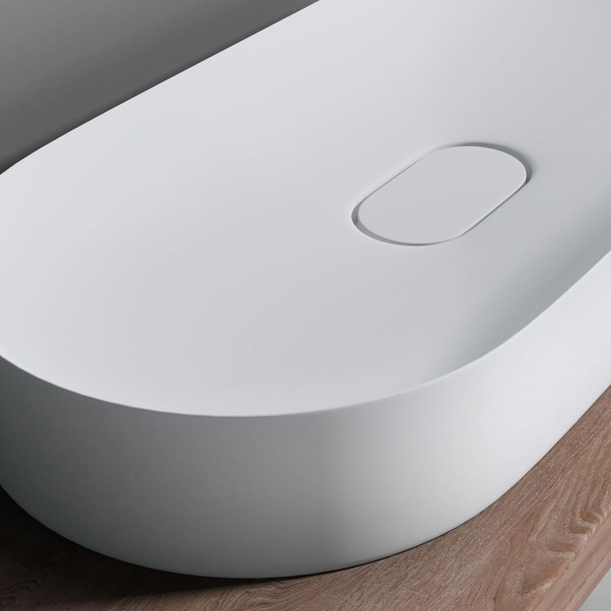 Lavoar pentru blat  IRIS 71 CM White - imagine 5