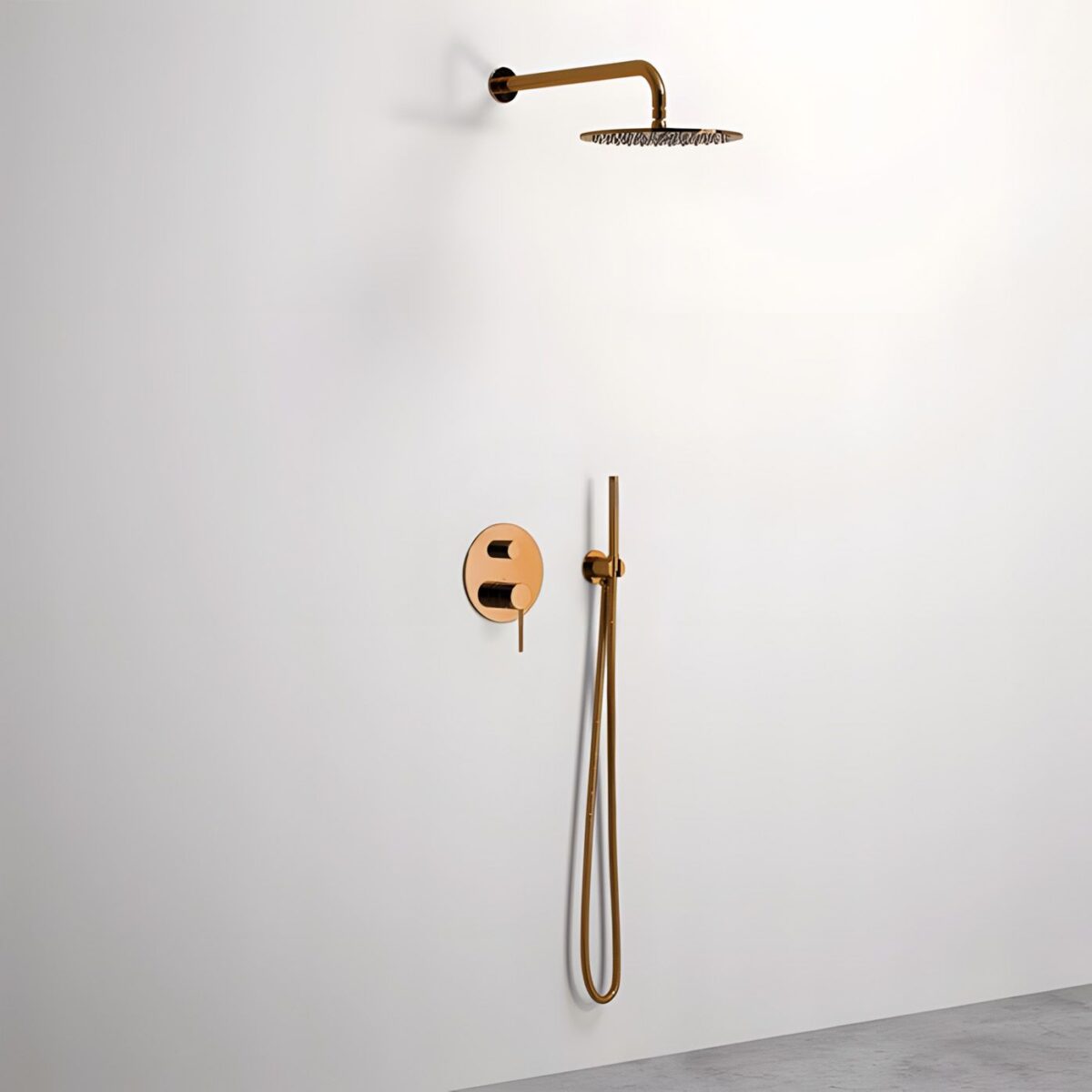 Set de duș incastrabil Rea Lungo Copper + BOX - imagine 6