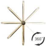 Baterie pentru baie Rea Lugano Slim Gold High - imagine 2