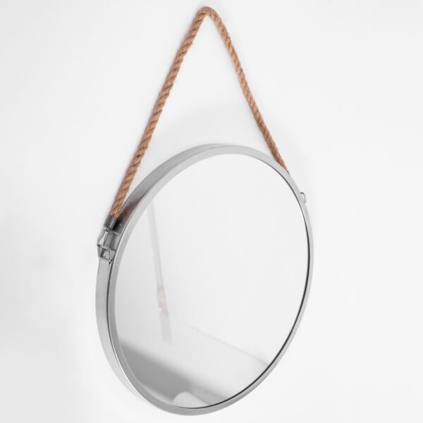 Oglindă rotundă 40CM silver KLMH-0410S-1