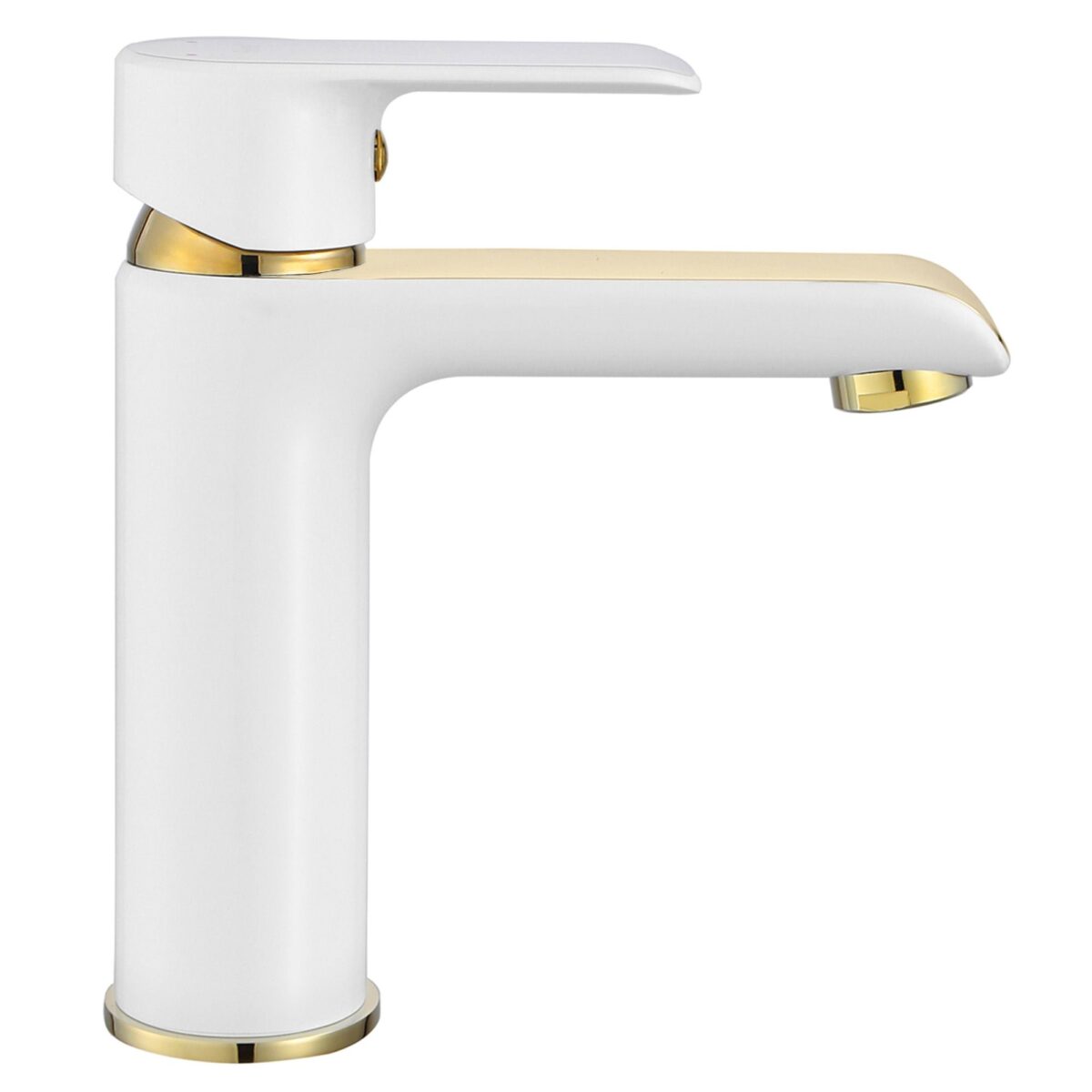 Baterie pentru baie REA Bloom White Gold Low - imagine 1