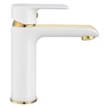 Baterie pentru baie REA Bloom White Gold Low