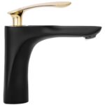 Baterie pentru baie Rea Orbit Black Gold low - imagine 2