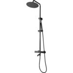 Set de dus cu termostat Lungo Black  Metallic - imagine 5