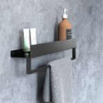 Raft pentru baie SF01 60cm black matt - imagine 2