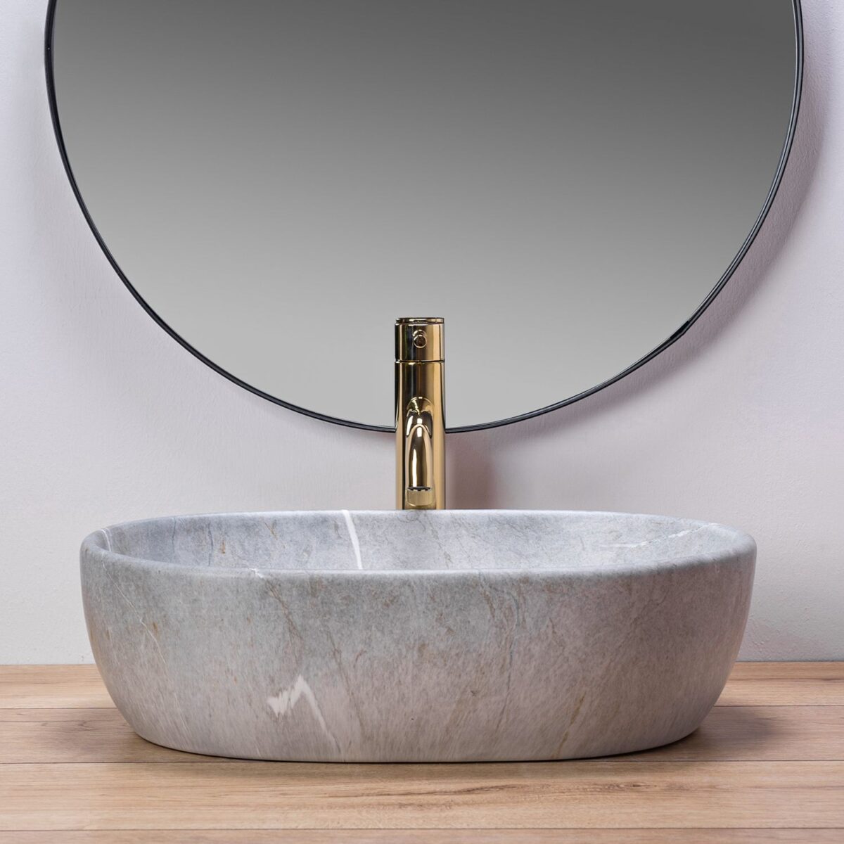 Lavoar pentru blat Rea Lara Gri Grey - imagine 3