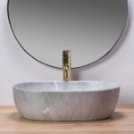Lavoar pentru blat Rea Lara Gri Grey - imagine 3