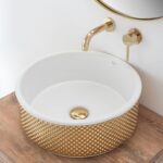 Lavoar de blat Rea Helen Gold White - imagine 2