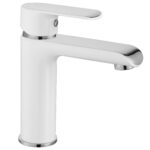 Baterie pentru baie REA Bloom White Chrom Low - imagine 2