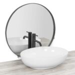 Lavoar pentru blat Rea Carola Slim Alb lucios - imagine 3