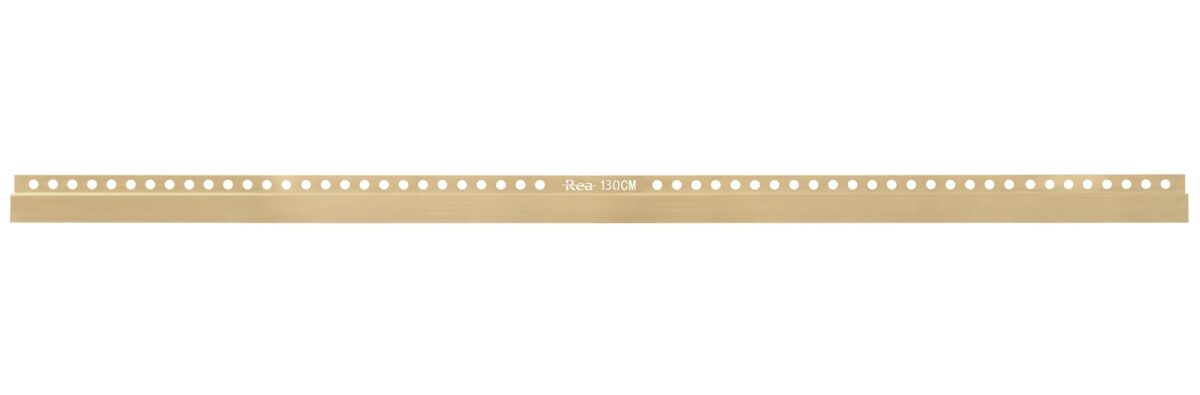Bandă frontală pentru cădiță de duș 130cm Brush Gold - imagine 5