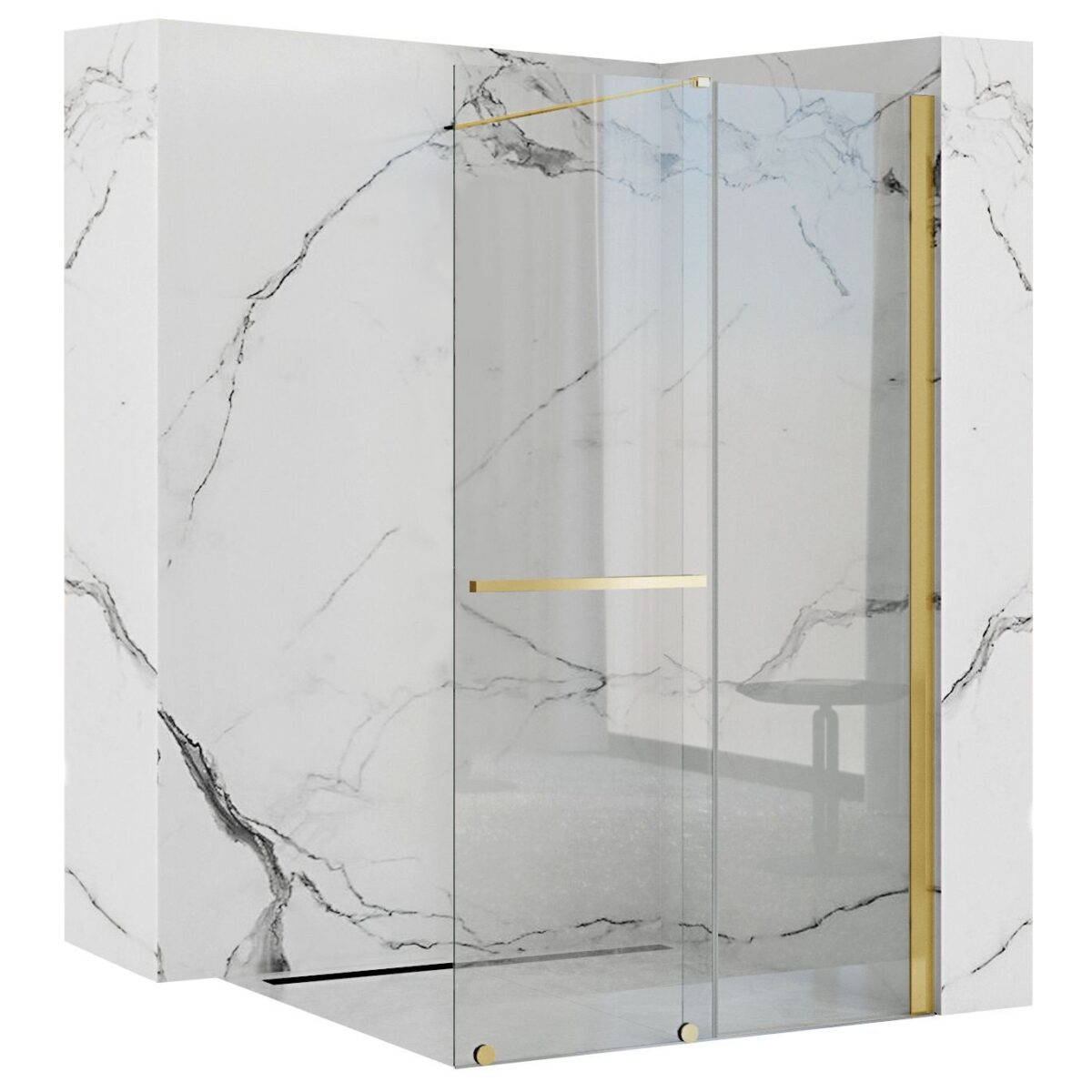 Panou de dus Rea Cortis GOLD  120 - imagine 1