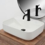 Lavoar pentru blat Rea Martina alb - imagine 3
