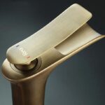 Baterie de lavoar Rea Laguna antique Brush Gold high - imagine 4