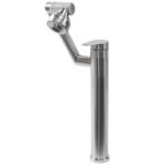 Baterie pentru baie Rea PACO Nickel Brush INOX High - imagine 5